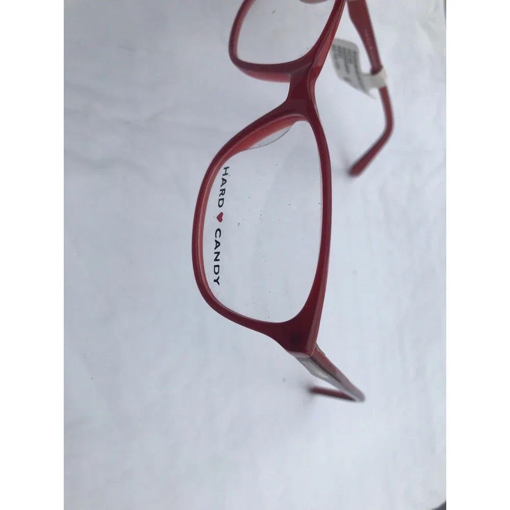 Hard Candy HC39 Acetate Red Plastic Full Rim Frame, Size 53-16-135